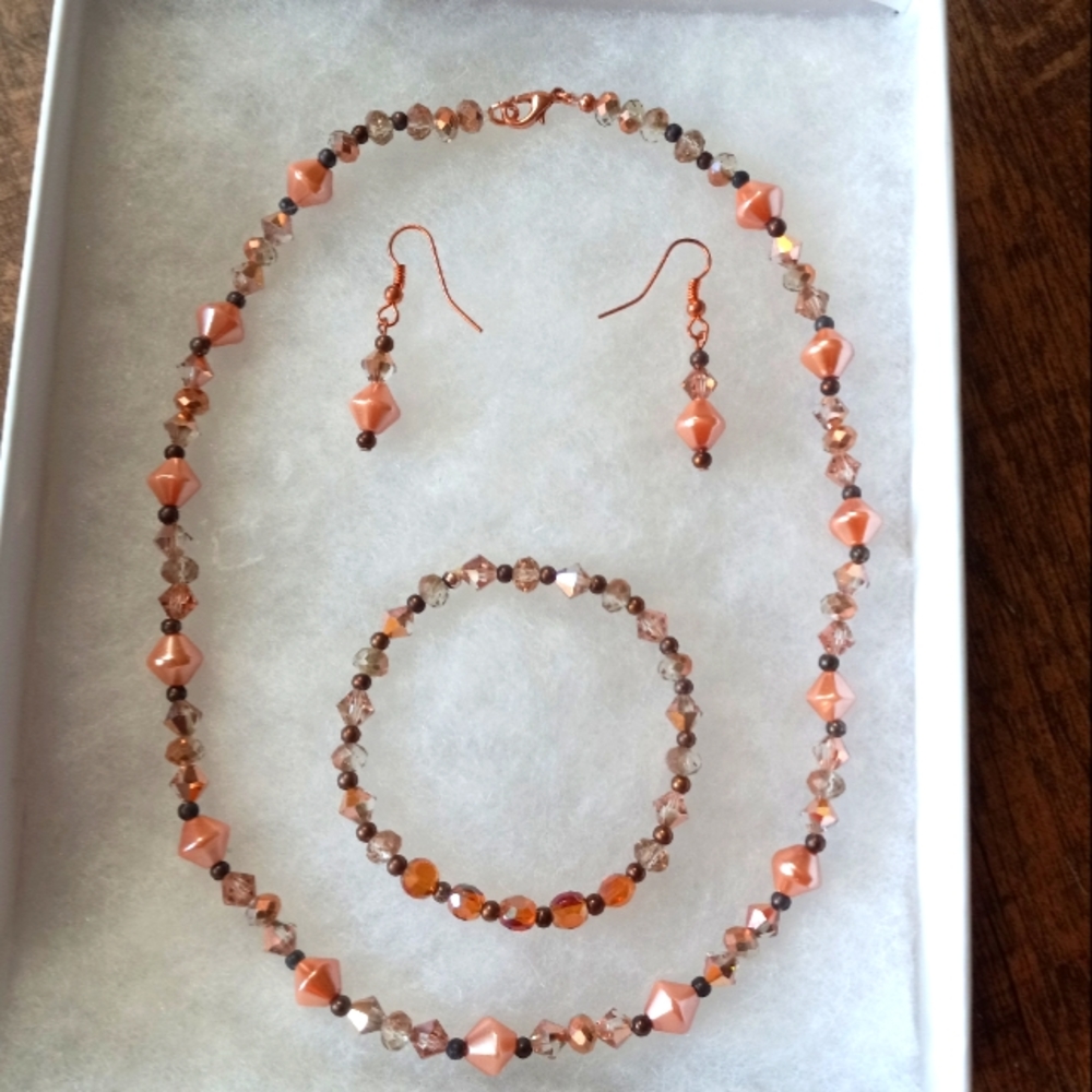 Earrings, Necklace, & Bracelet